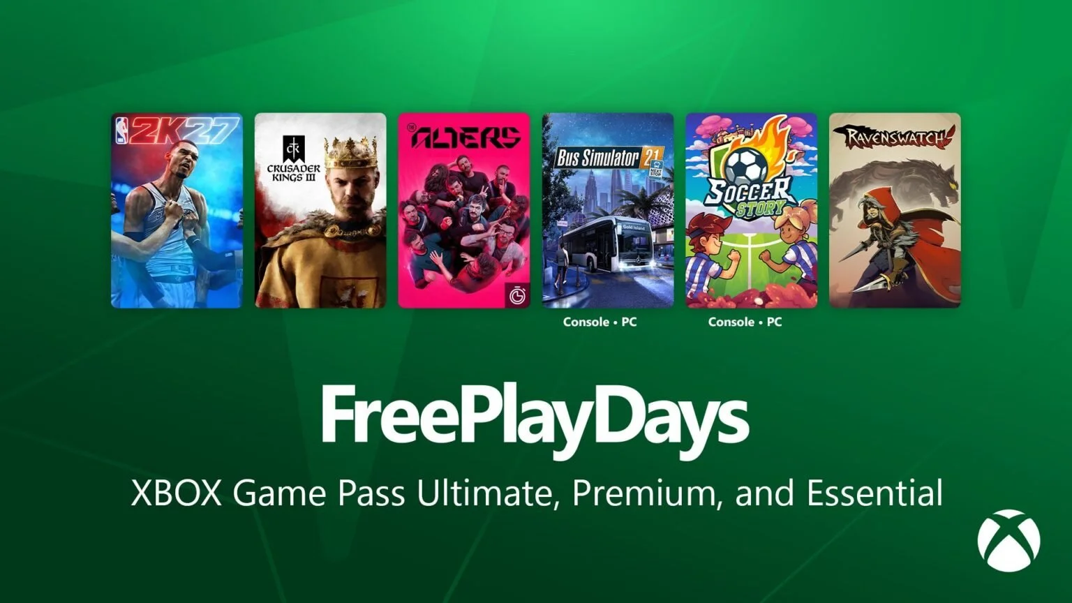Xbox Free Play Days October 15, 2026