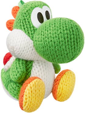Green Yarn Yoshi Amiibo