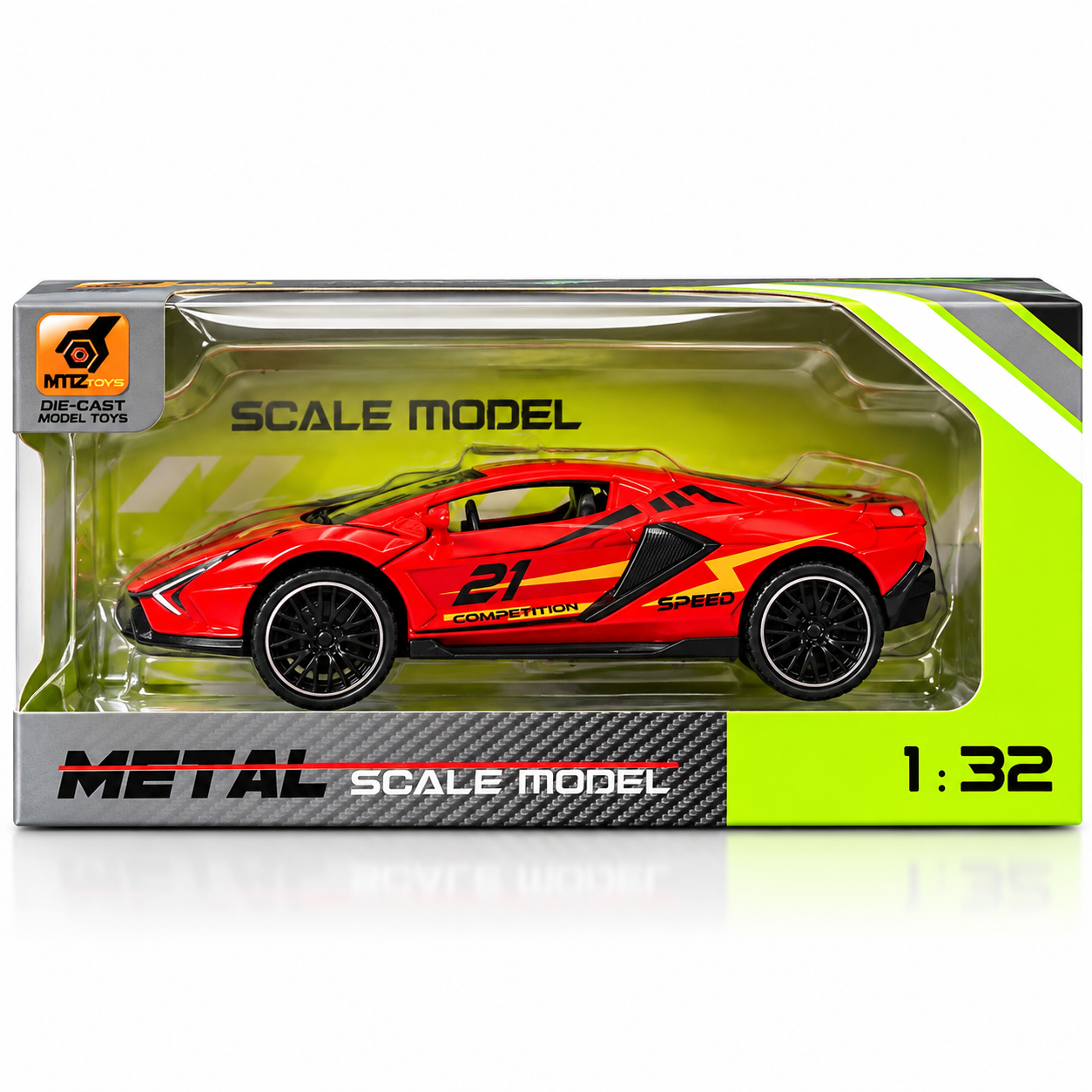 Metal 1:32 Scale Competition Model Car