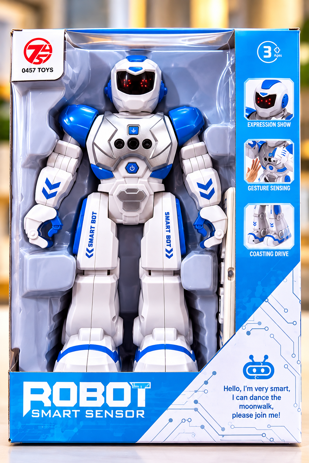 Smart Sensor Dancing Robot – Gesture Control, LED Lights & Music