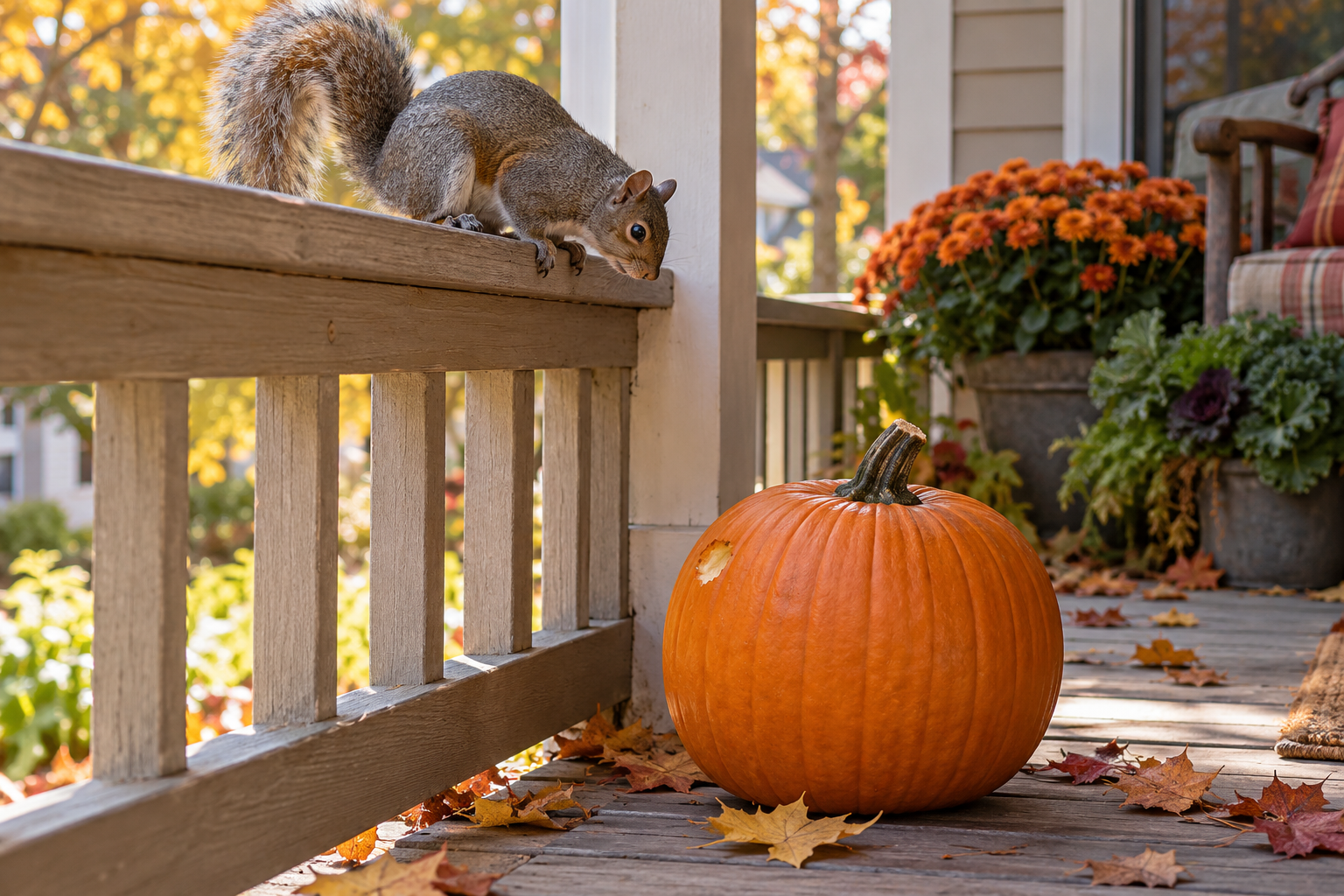 How to Keep Squirrels Away From Your Pumpkins
