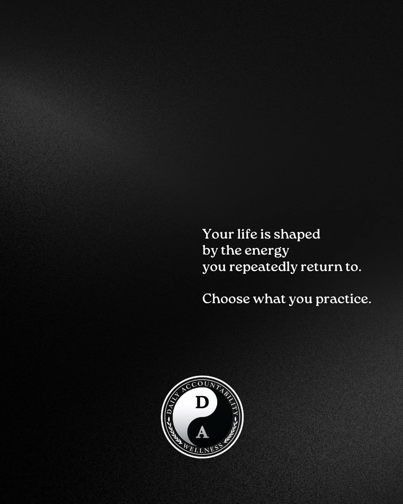 You don&rsquo;t just experience your life.

You participate in creating it.

Every time you return to a thought.
Every time you choose a response.
Every time you give your energy to something.

You are practicing a way of being.

And what we practice