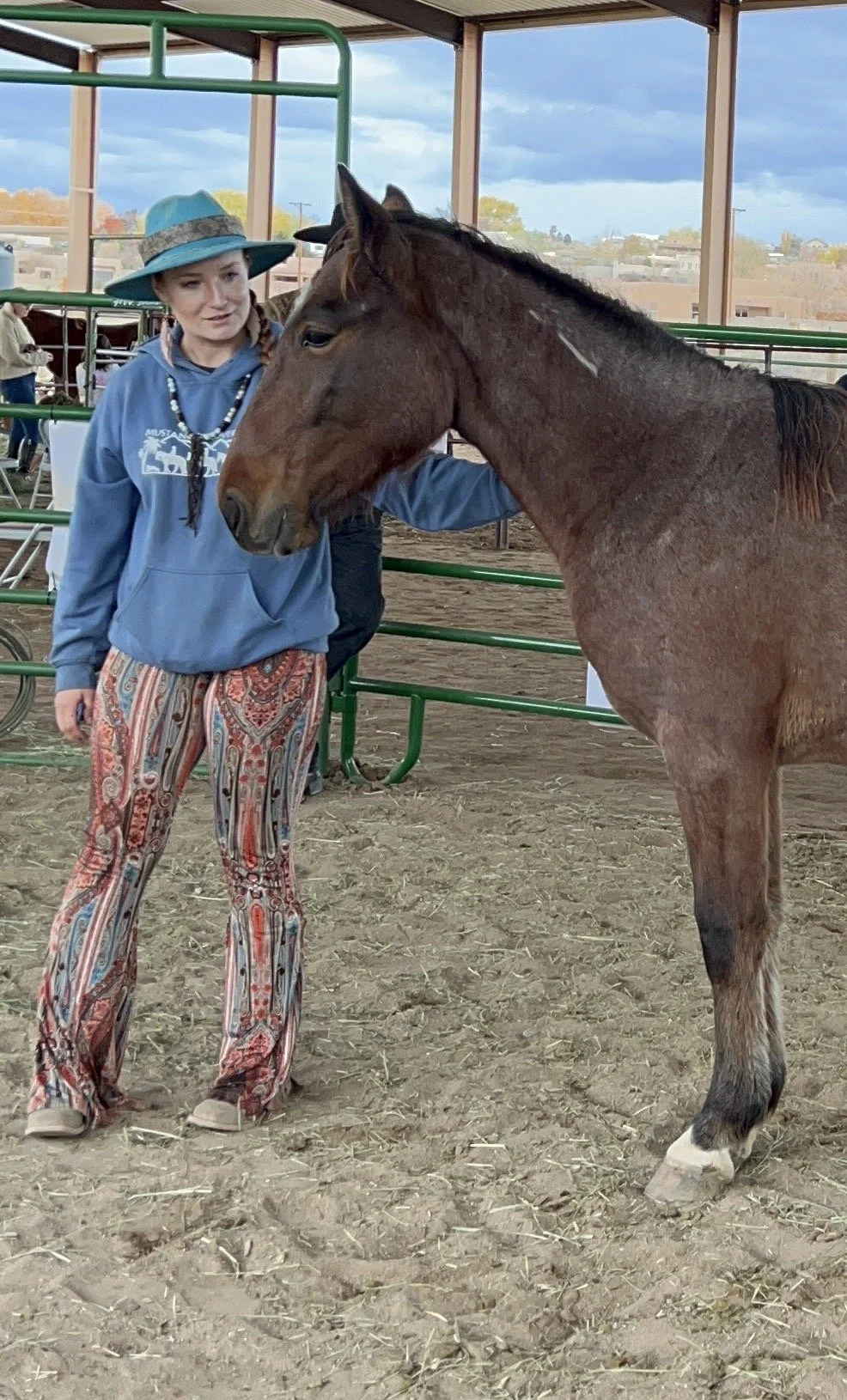 The day I adopted Ernest from the Mustang Summit in New Mexico back in 2023