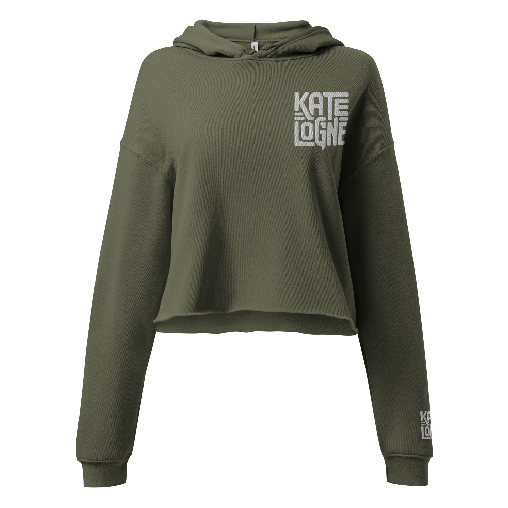 Crop Hoodie | Small White
