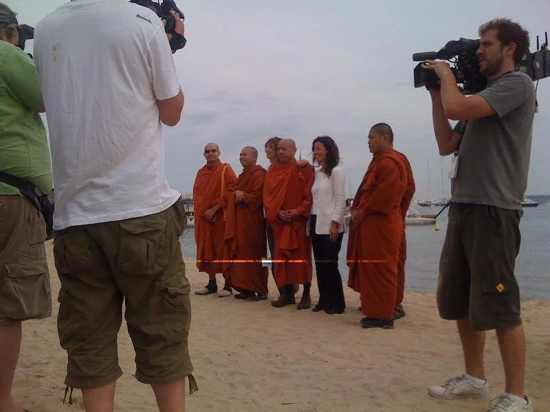 Monks on the Beach