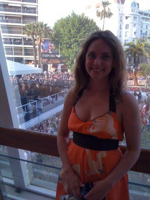 Me- red carpet in the background! Thanks to the english women who took my photo!