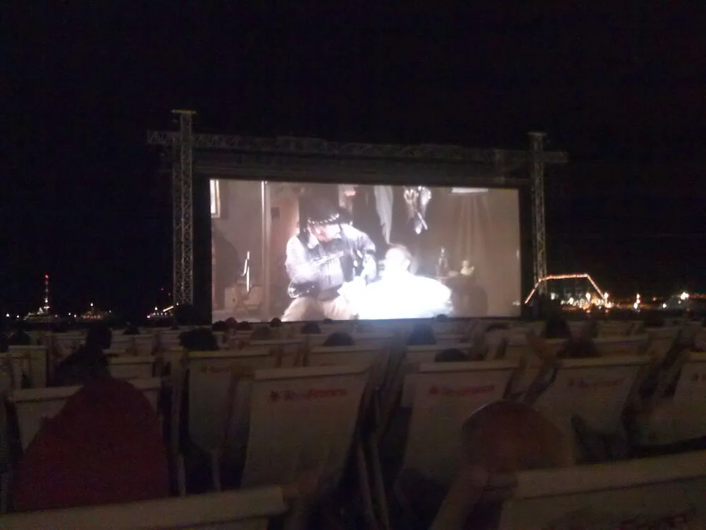 Blazing Saddles on the beach at Cannes