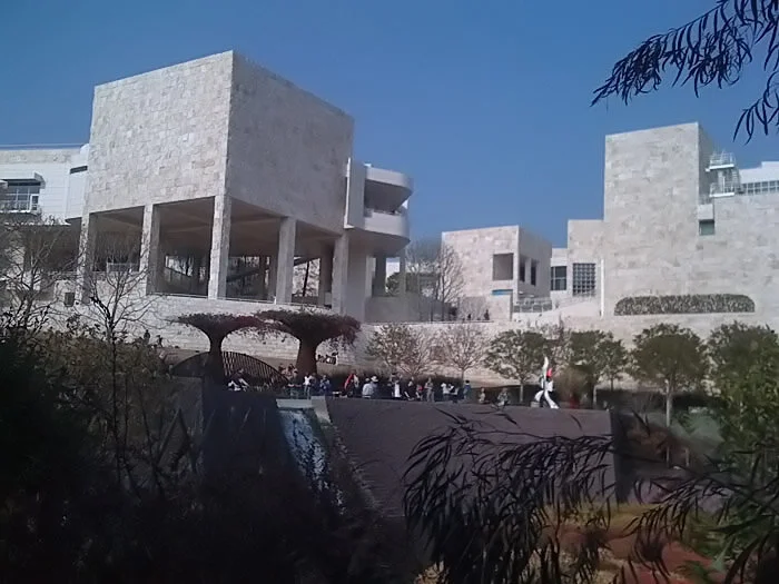 The Getty from the sculpture garden