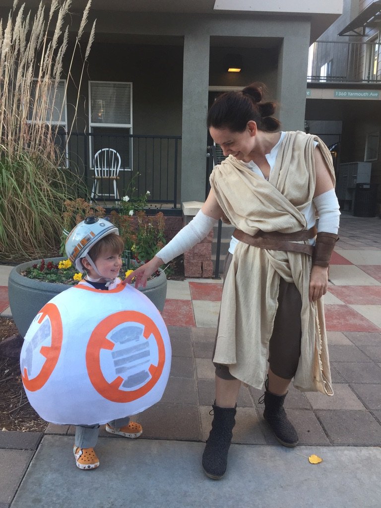 Handmade Rey and BB-8