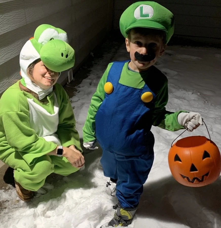 Luigi and Yoshi