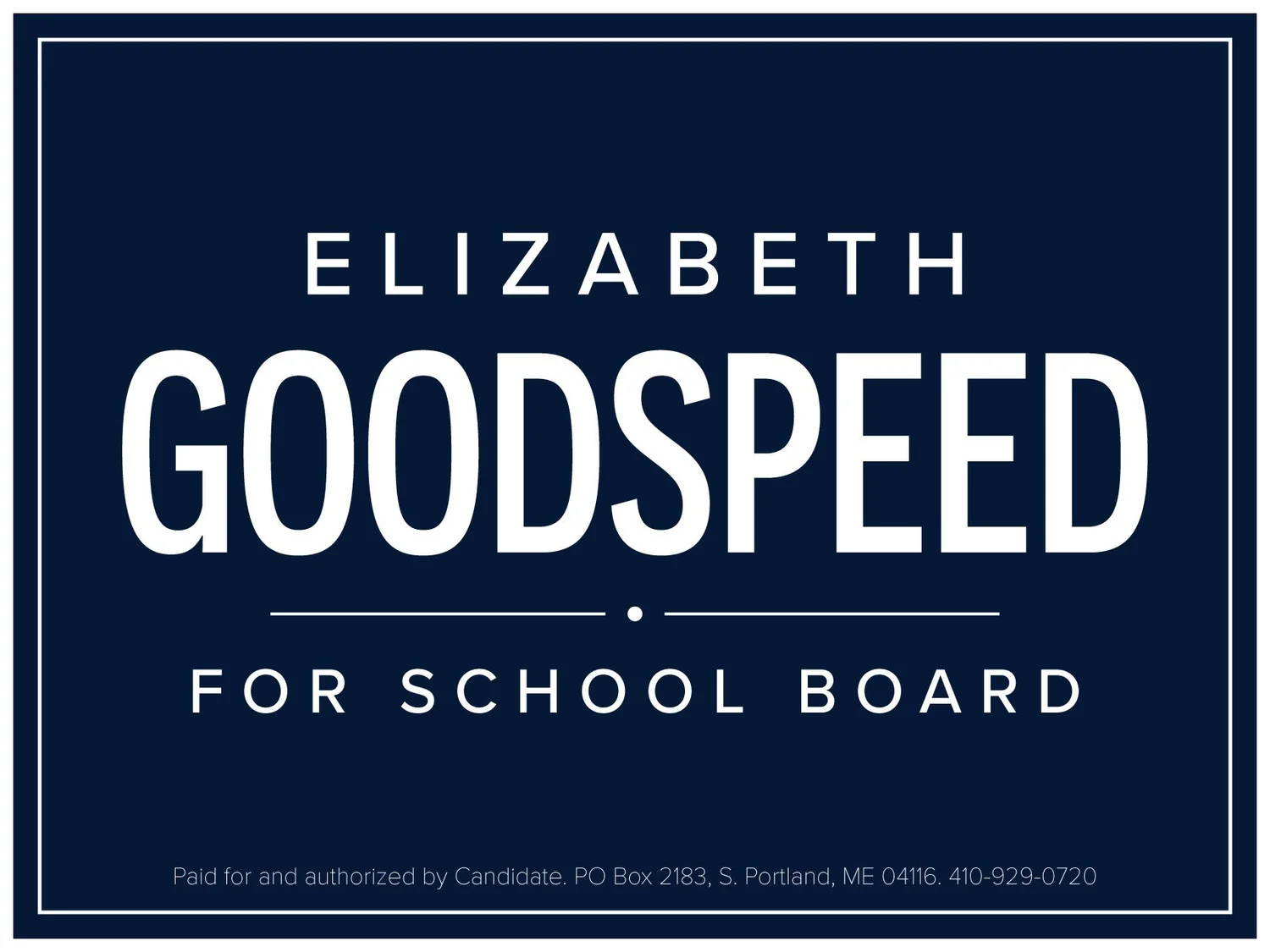 Elizabeth Goodspeed for School Board