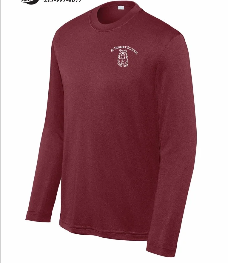 Maroon Sport-Tec Long Sleeve Shirt