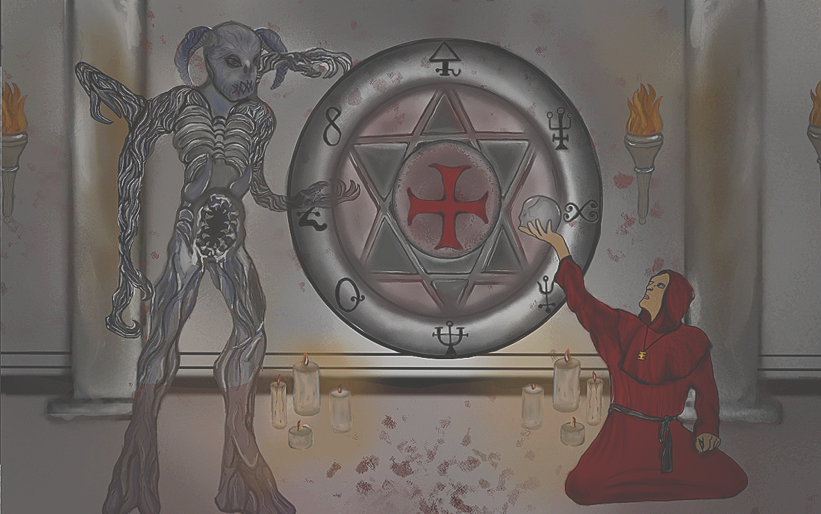 Ritual Scene - Digital Painting Photoshop
