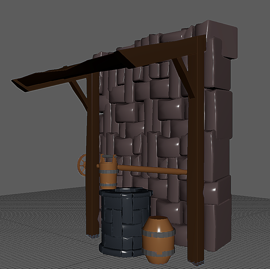 Well 3D Model - Maya 