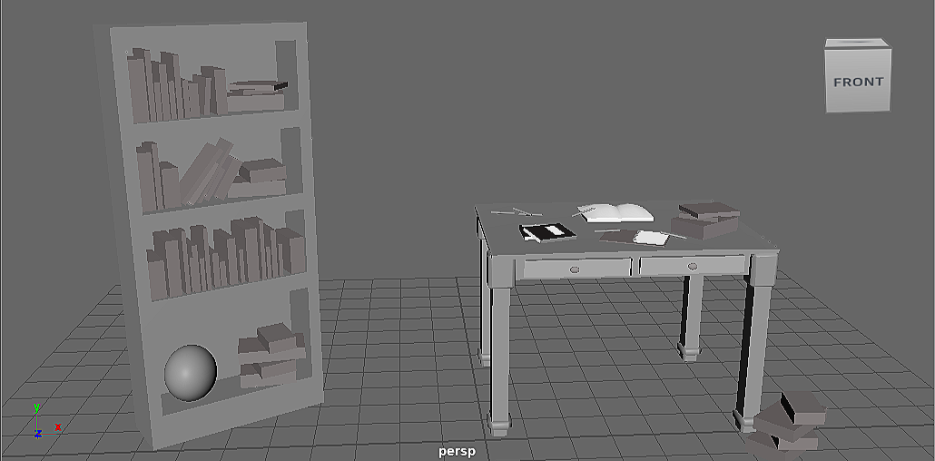 Furniture 3D Model -  Maya