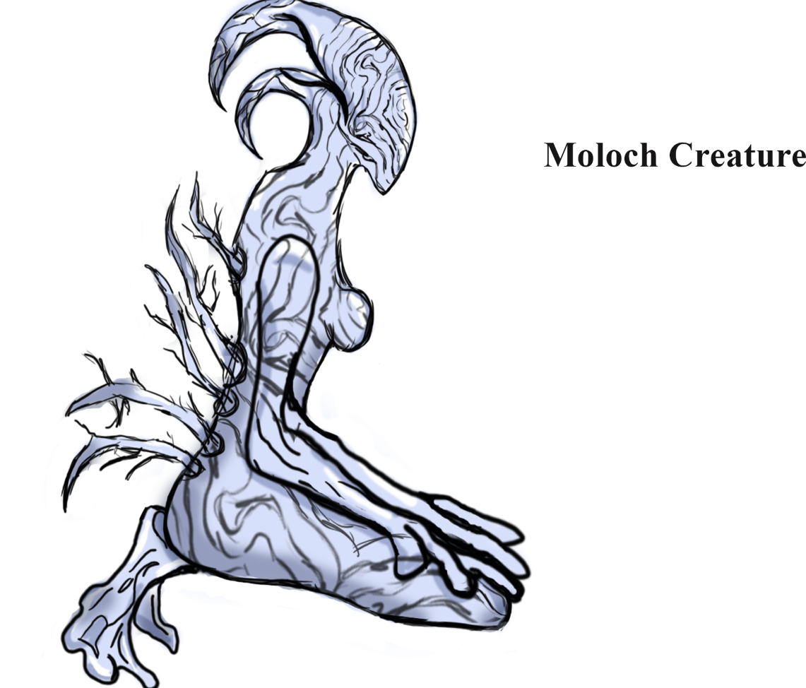Moloch Creature Design - Digital Painting Photoshop