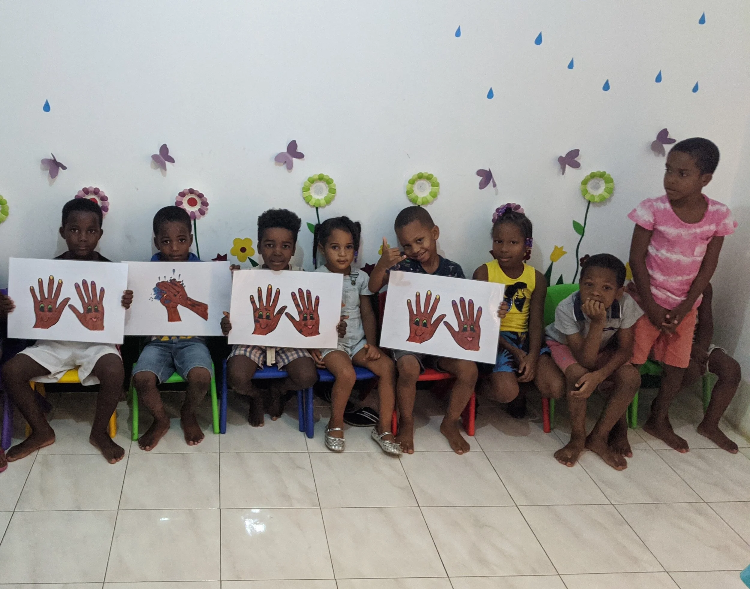 Training Kids to Wash after Covid - Cape Verde