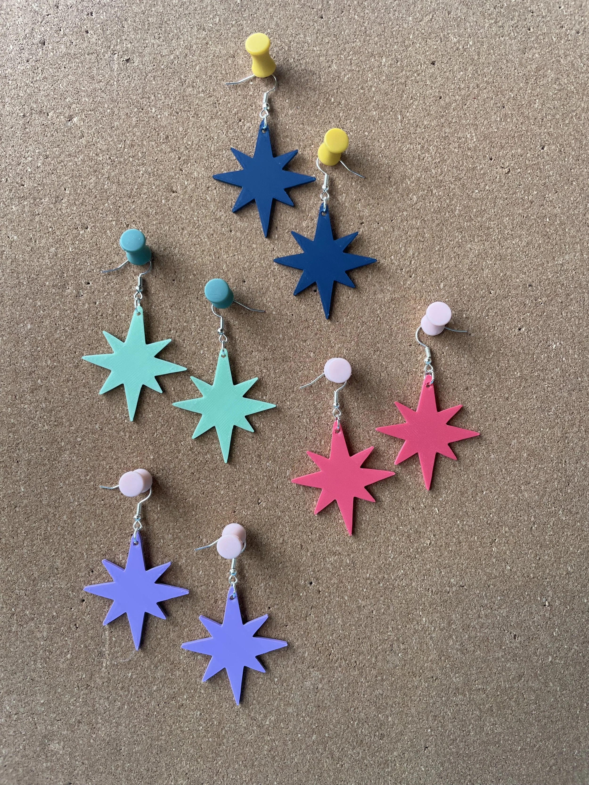 star earrings