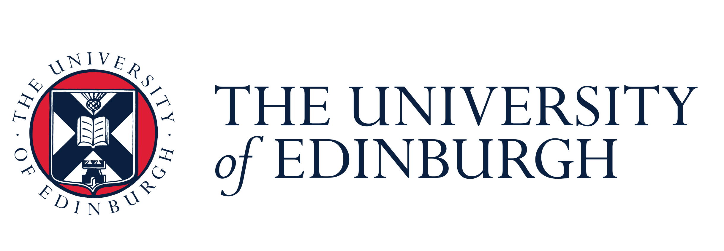 Logo of the University of Edinburgh with a shield emblem and text