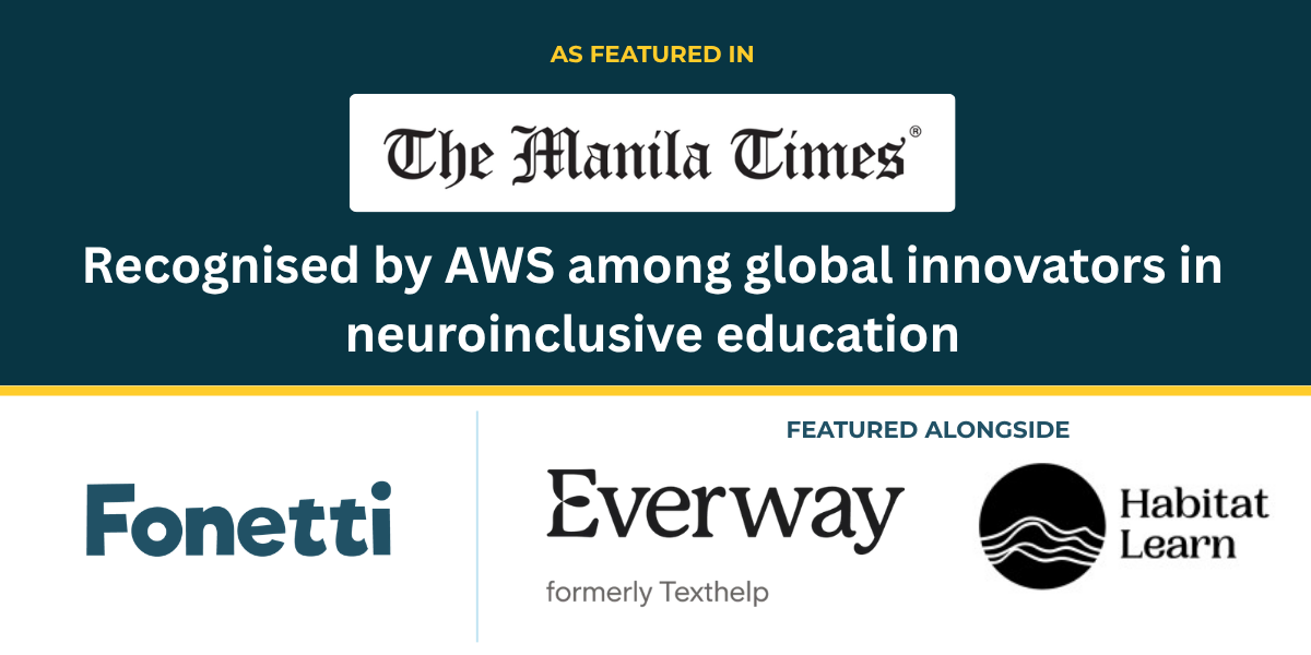 Auris Tech and Fonetti Recognised by AWS Among Global Innovators in Neuroinclusive Education