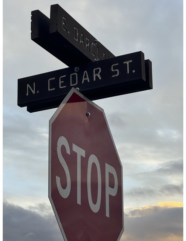 Corner of N. 
Cedar Street and Barcaley
