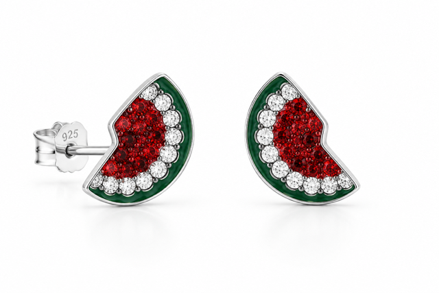 Watermelon Kiss Studs