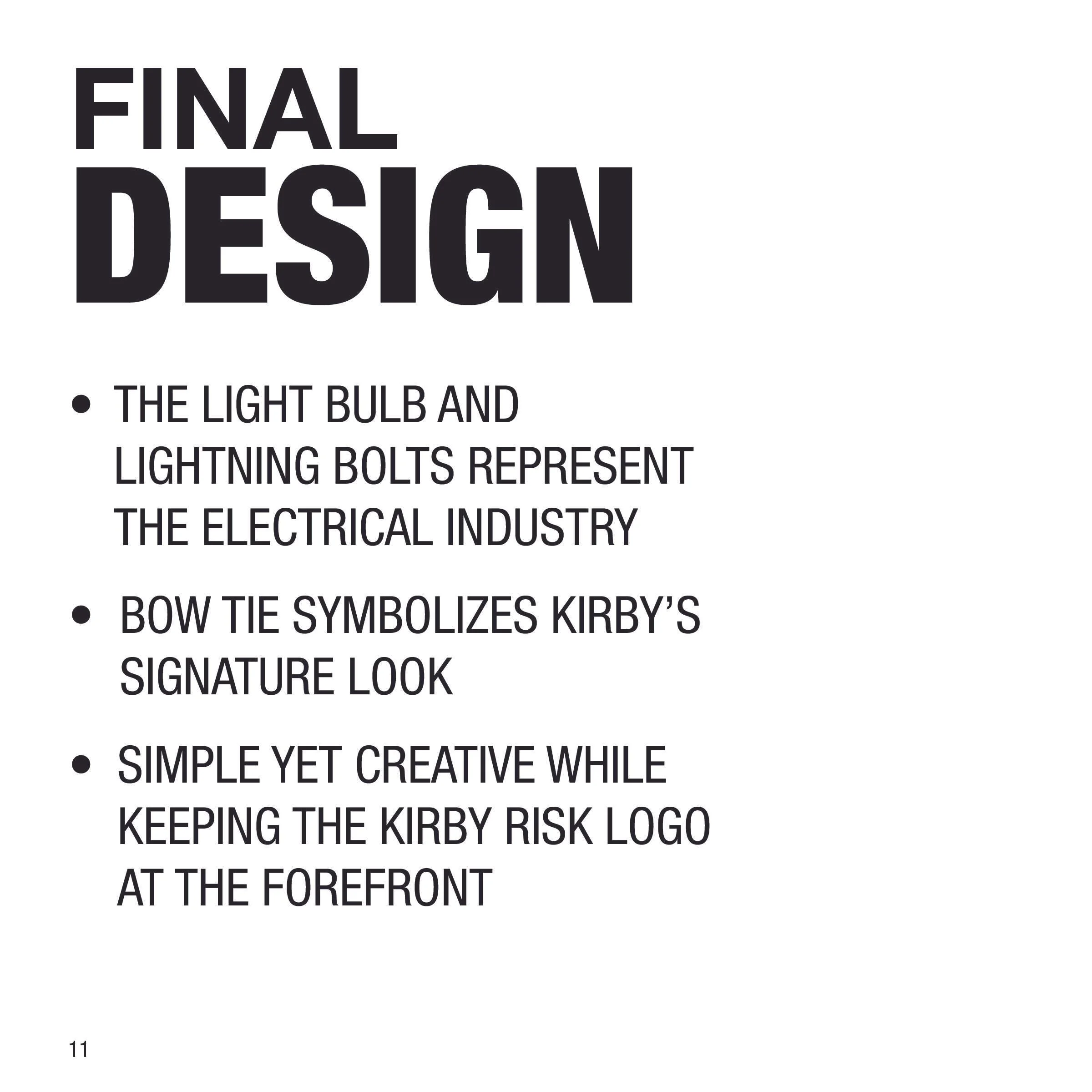 Explanation for each design choice