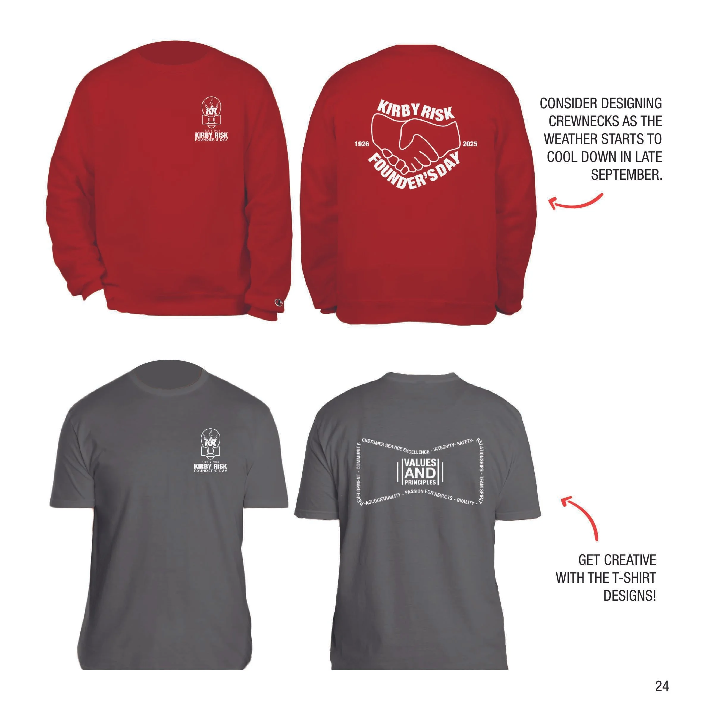 Simple T-Shirt Design examples to show what the logo would look like on apparel