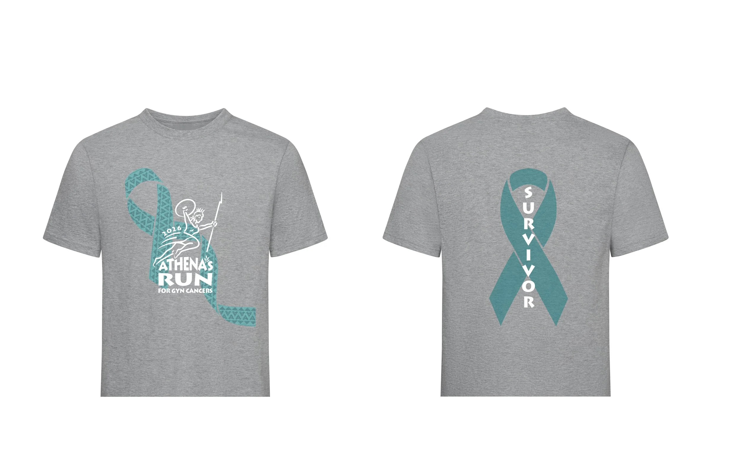 Front and Back of GYN Cancer Survivor T-Shirt