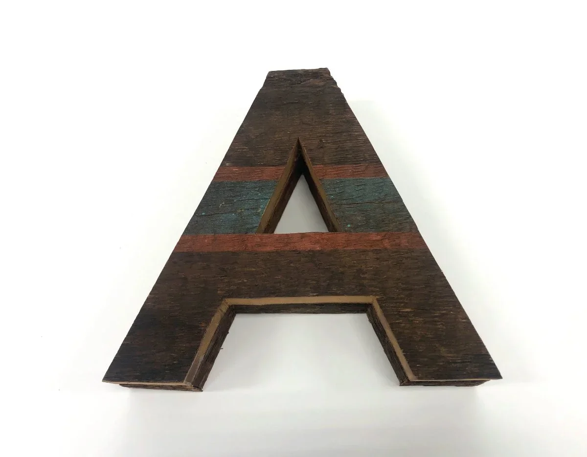 Striped Letter "A"