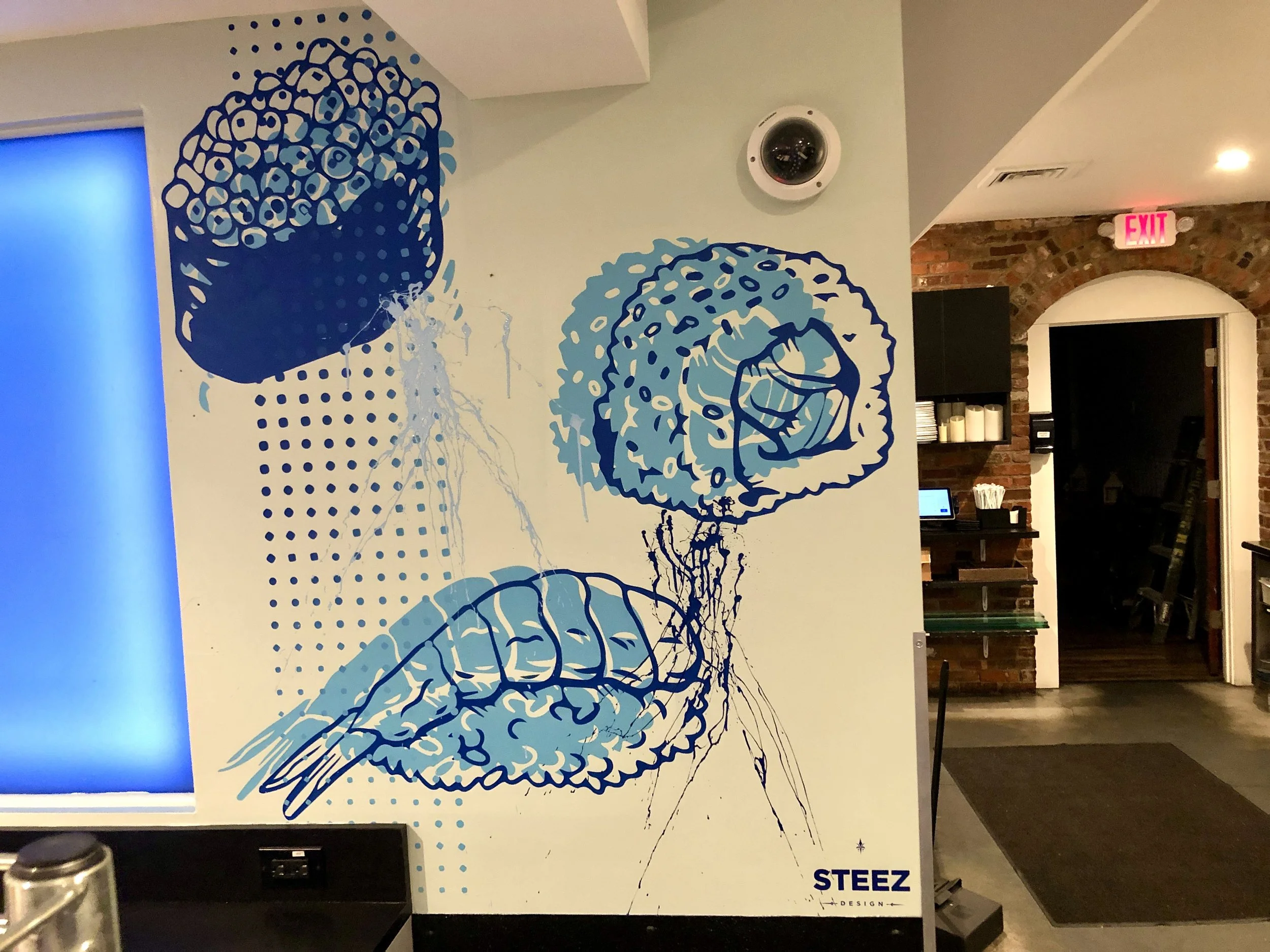 Finz Sushi Mural