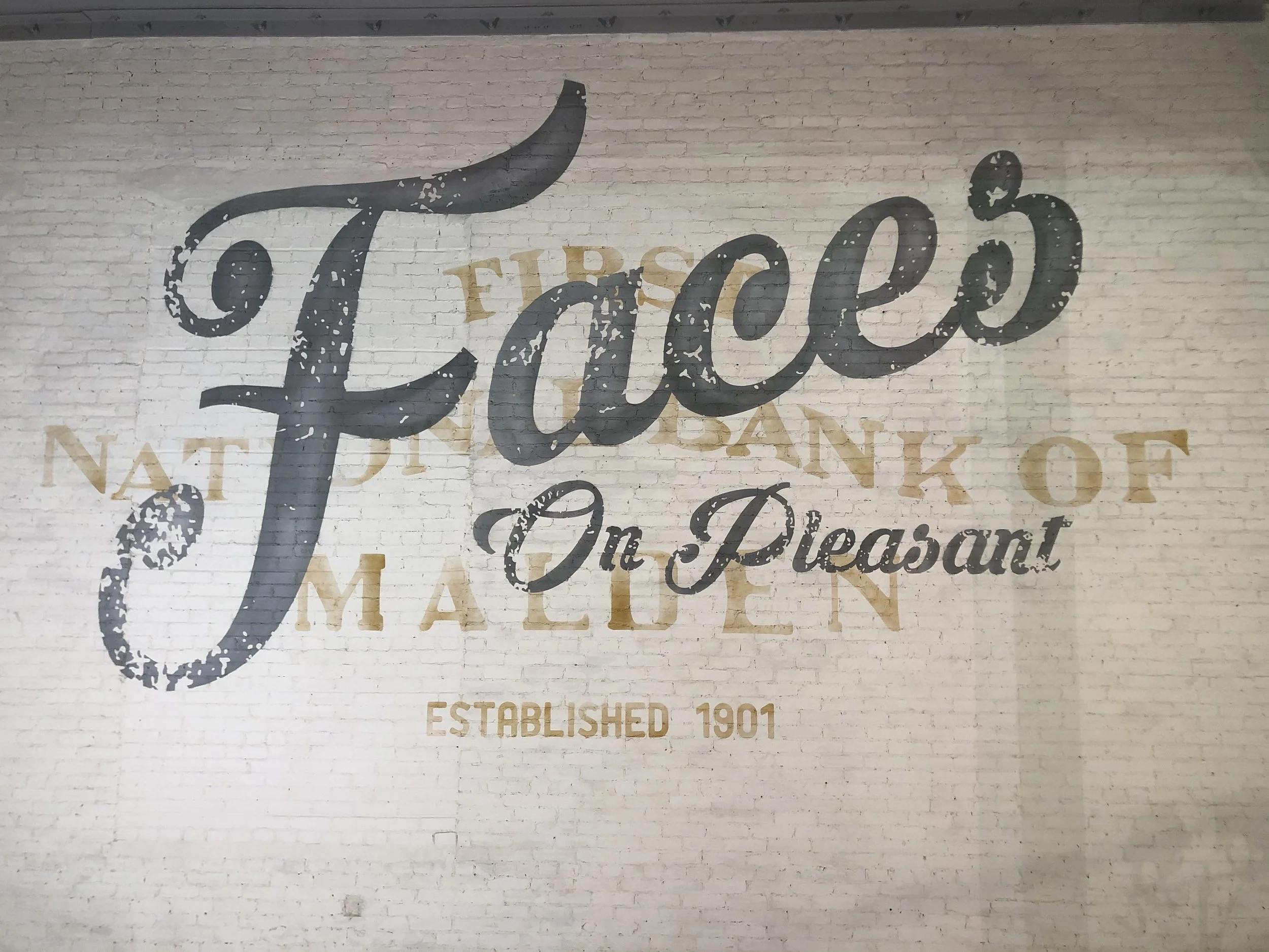 Faces Brewing Ghost Mural
