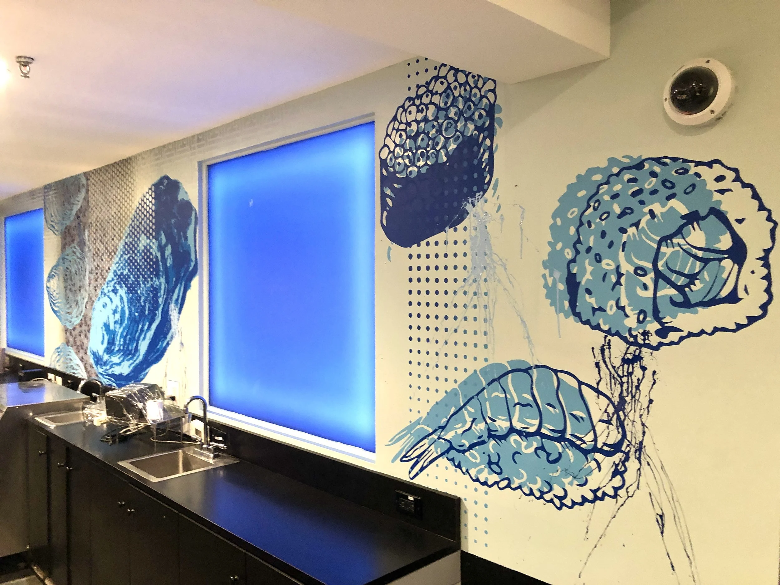 Finz Sushi Mural