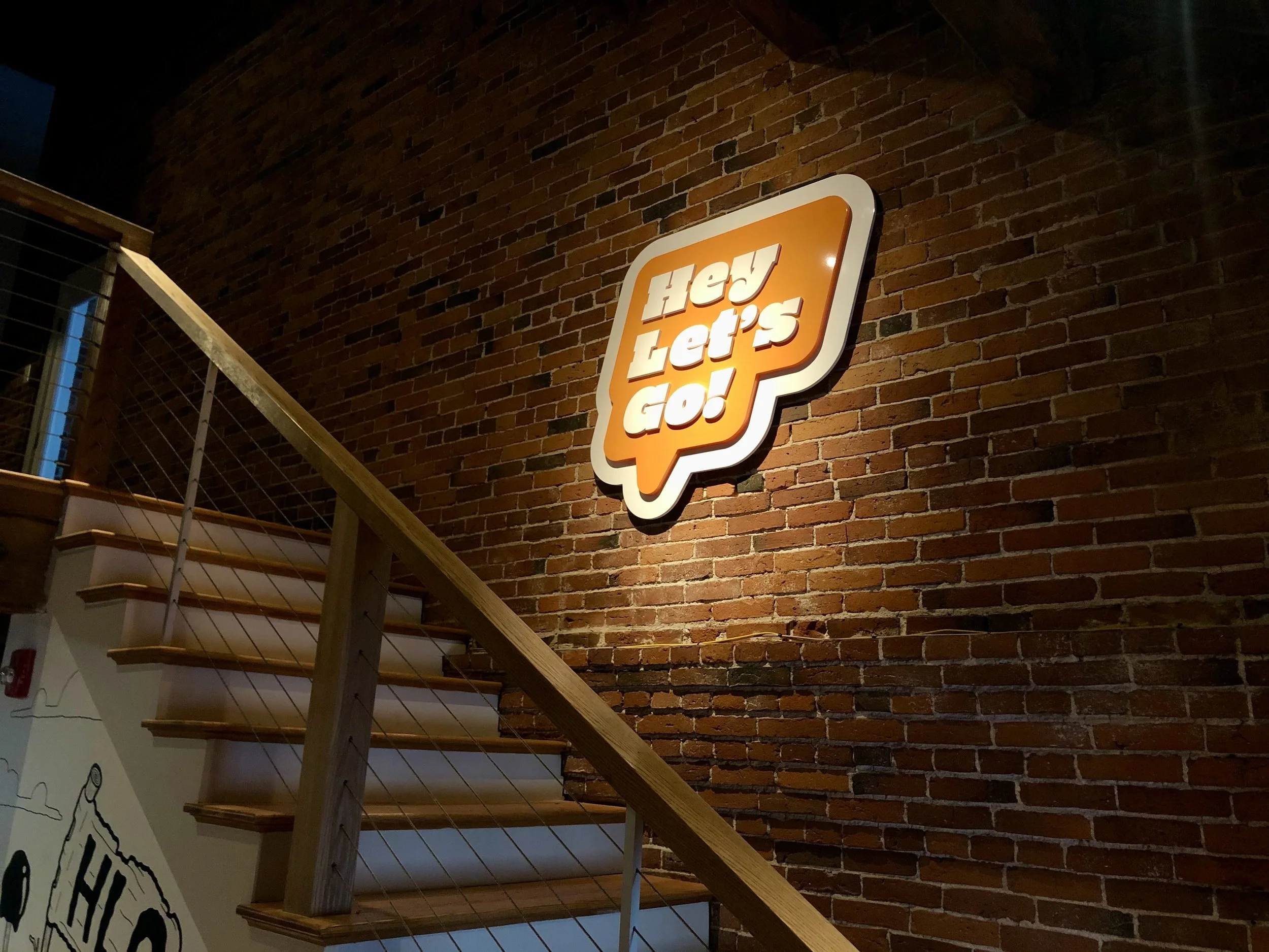 Hey Let's Go! Sign