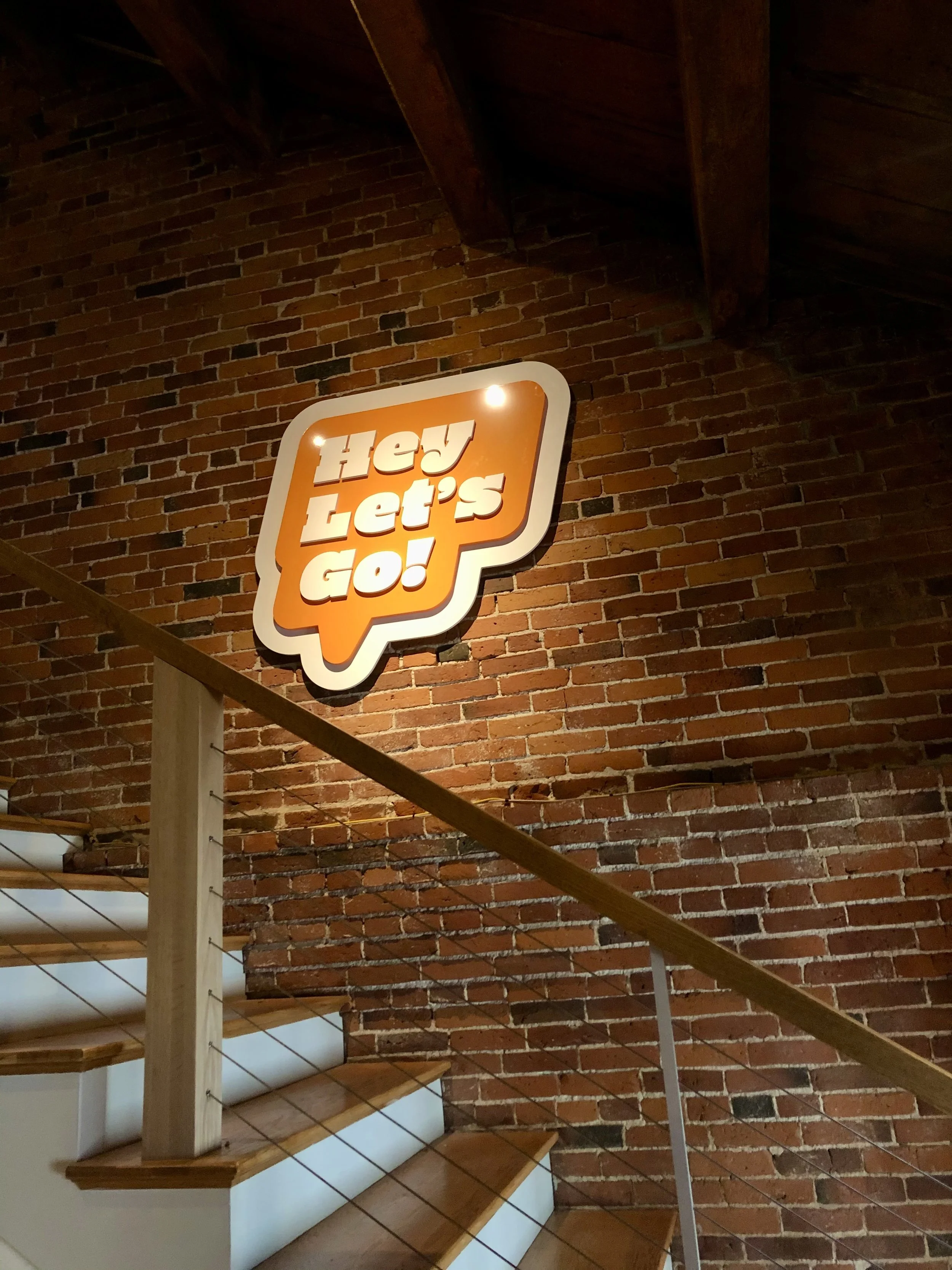 Hey Let's Go! Sign