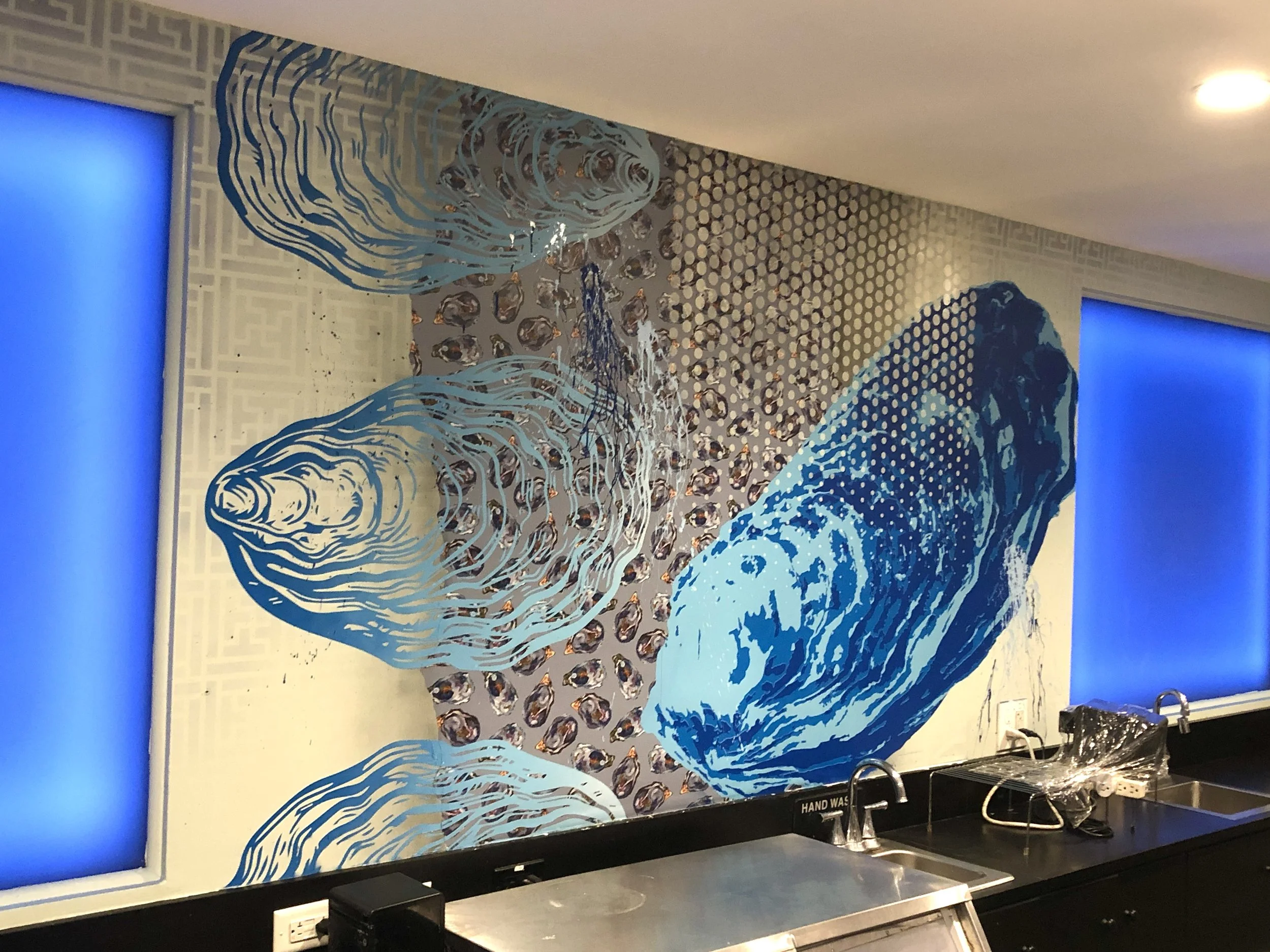 Finz Sushi Mural