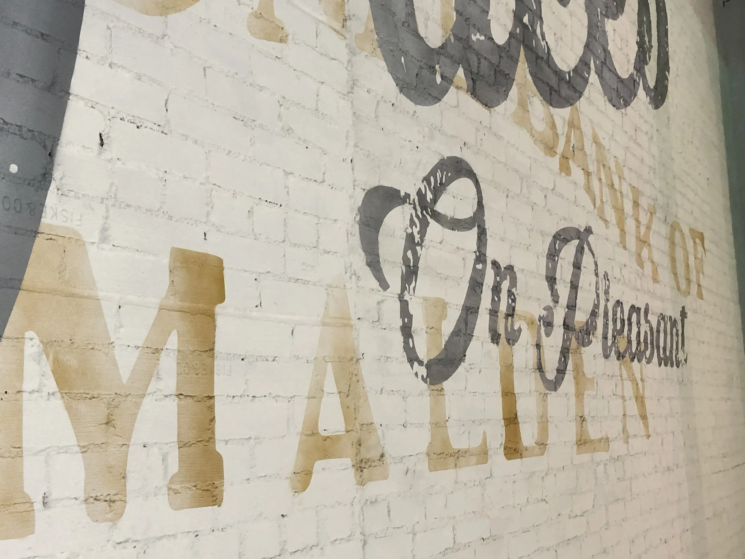 Faces Brewing Ghost Mural