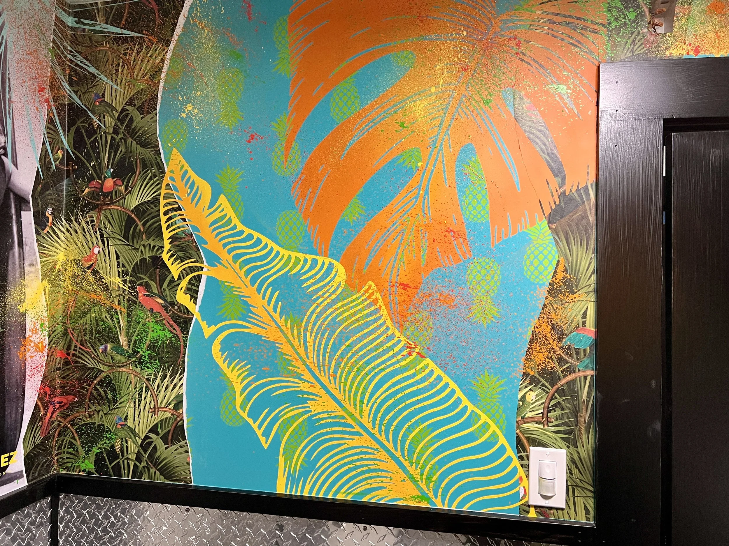 Tropical Bathroom Mural