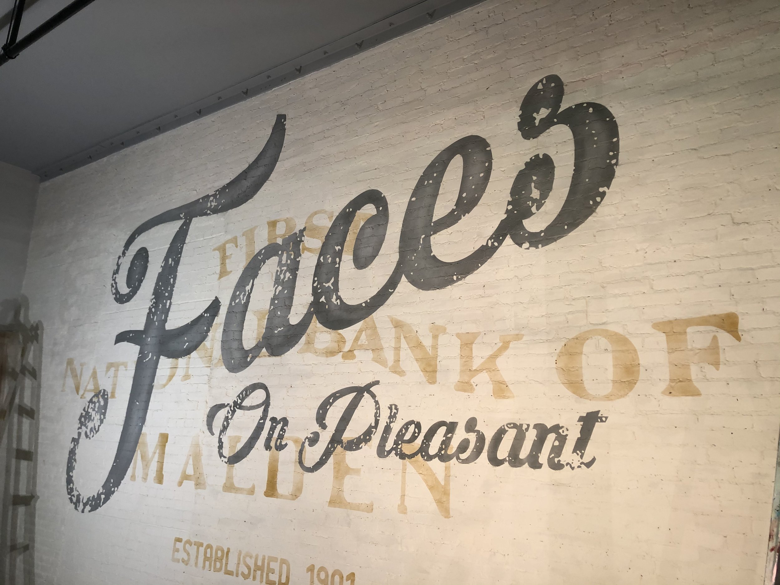 Faces Brewing Ghost Mural