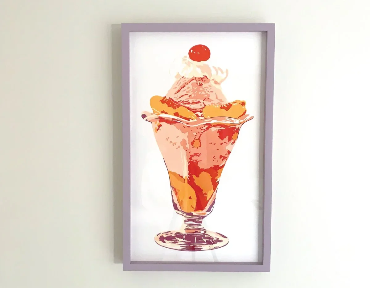 Peach Sundae Screenprint