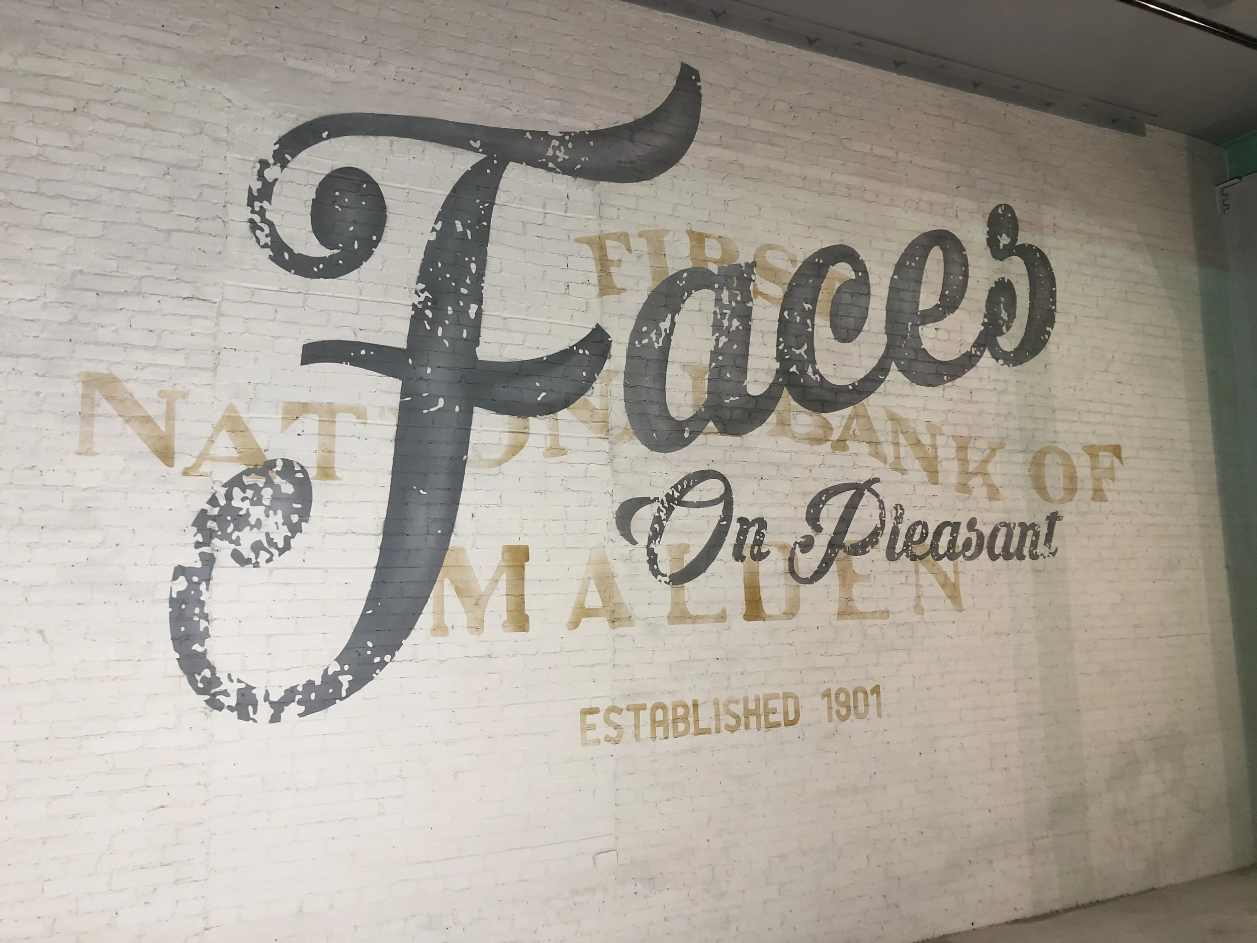 Faces Brewing Ghost Mural