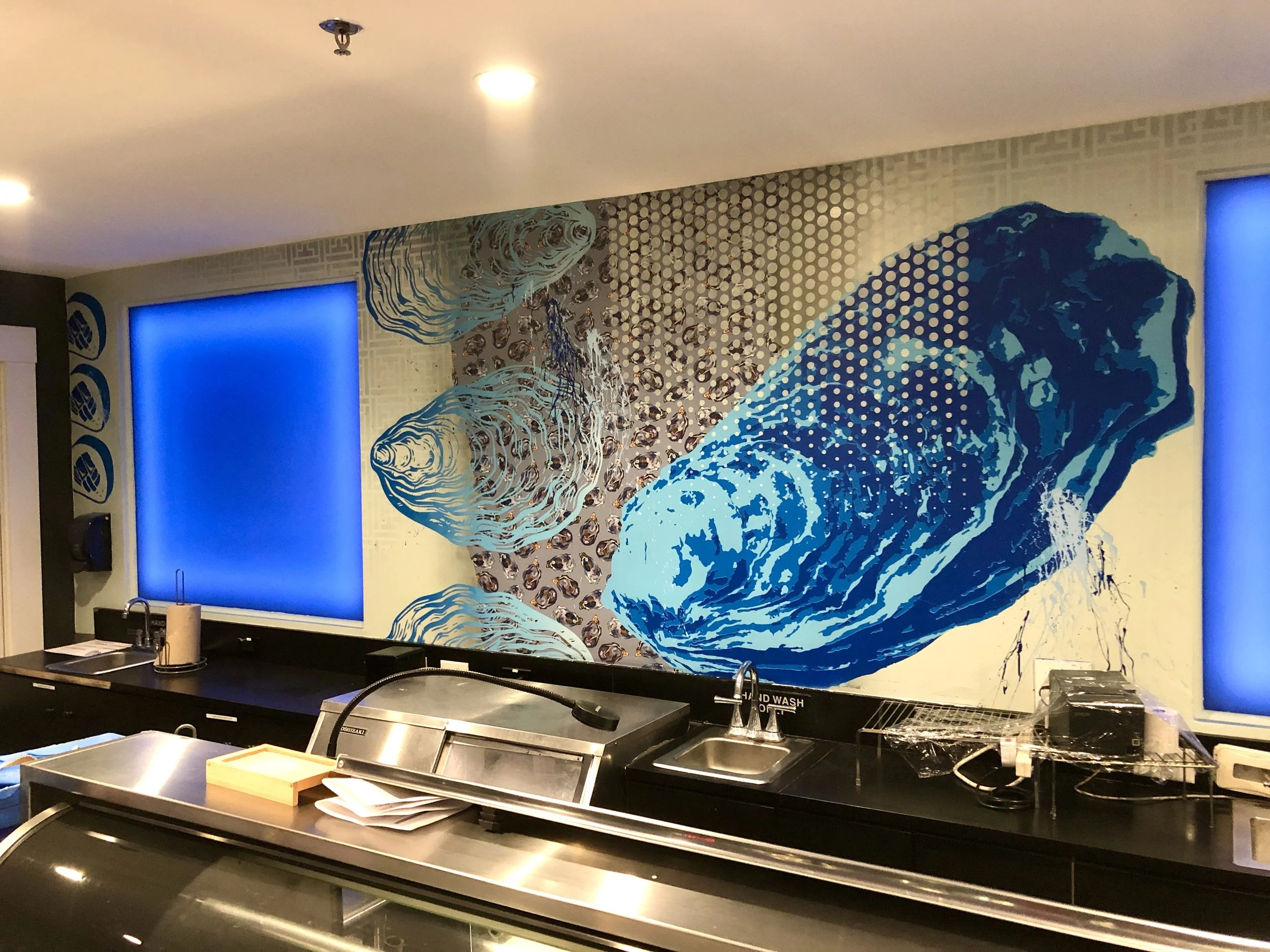 Finz Sushi Mural