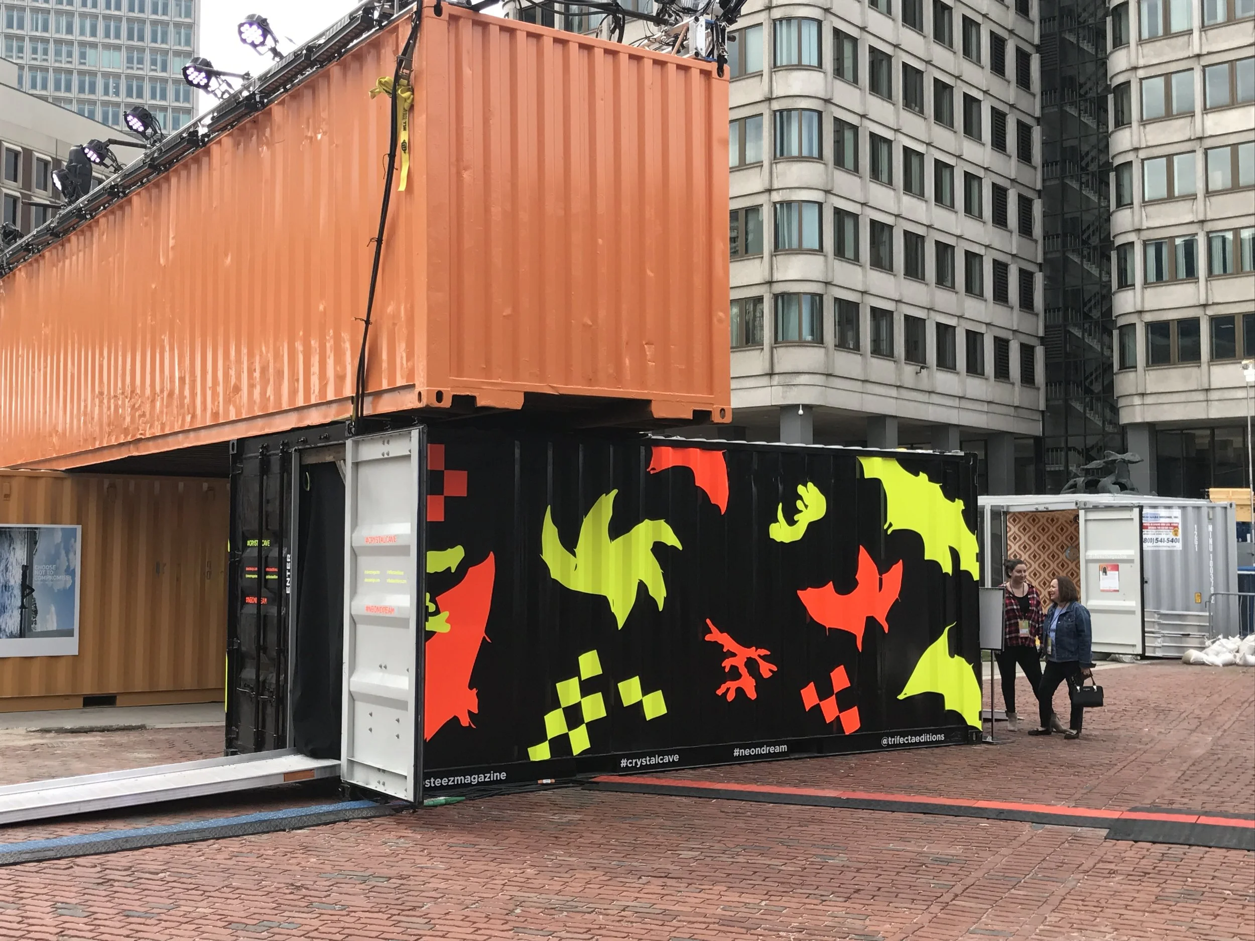 Neon Bat Container