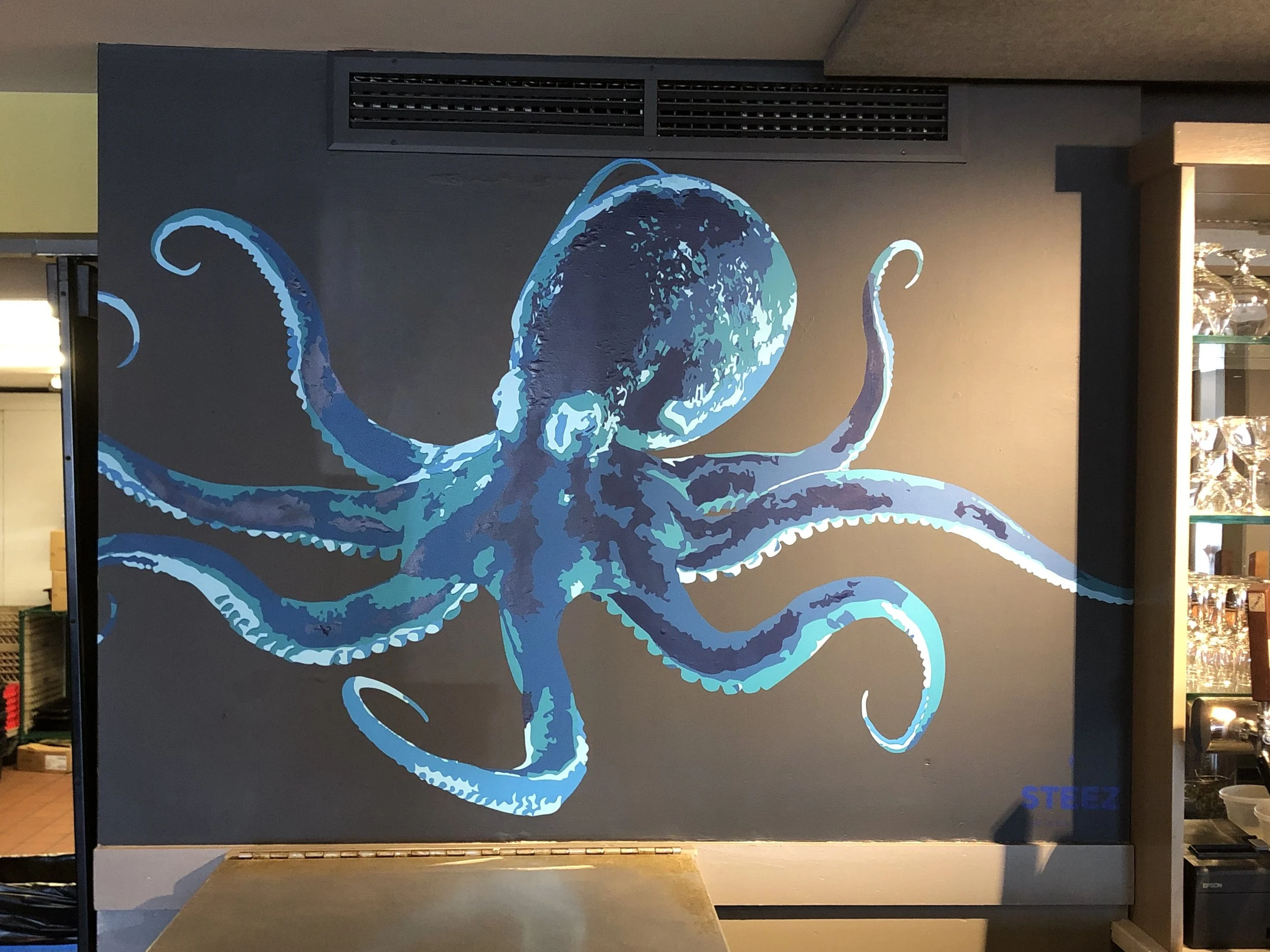 Tonno Octopus Mural