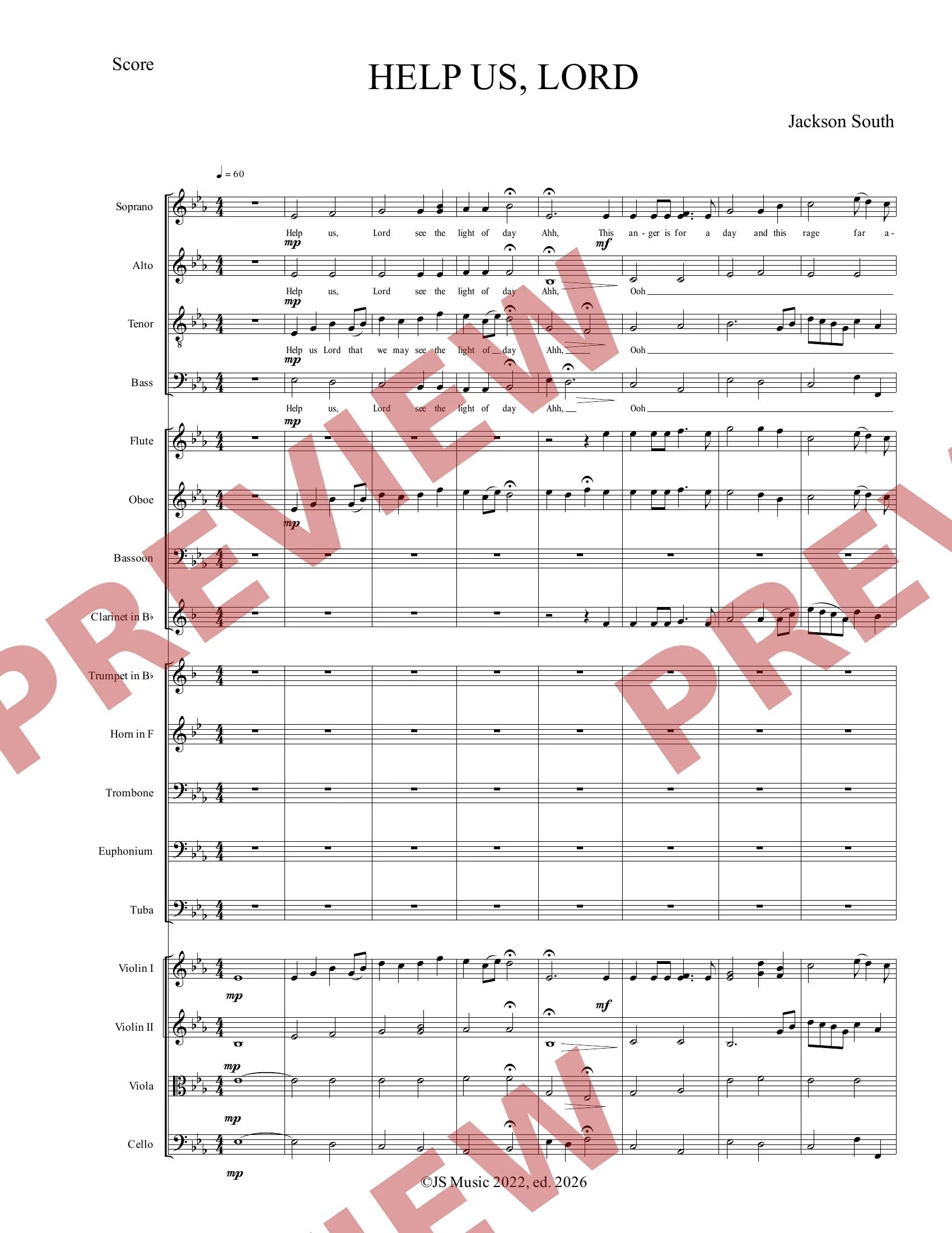 Help Us, Lord (Choir & Orchestra)