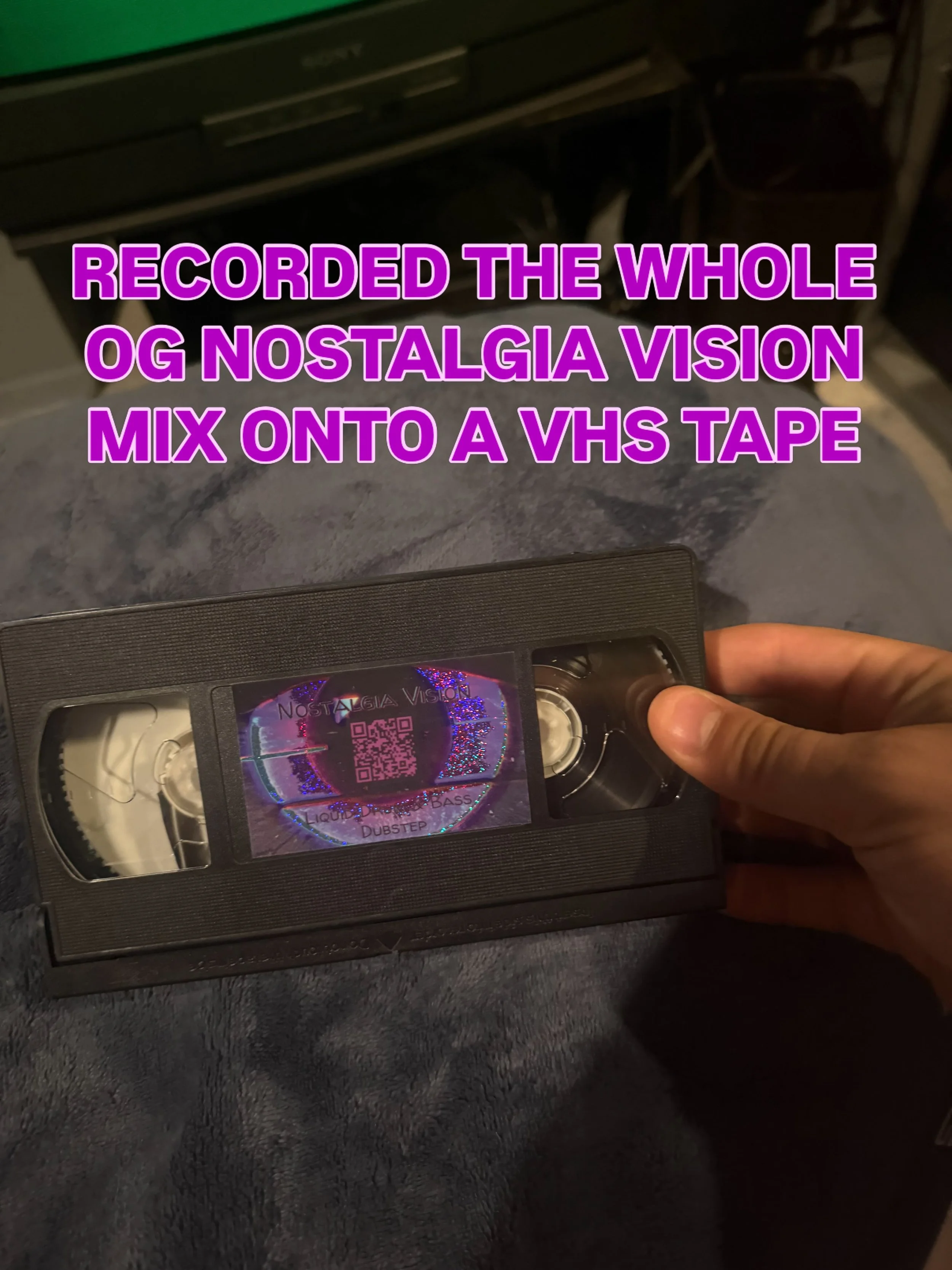 One of my favorite mixes I made years ago, decided to record it directly onto a VHS tape for the maximum Nostalgic Experience. #vhs #nostalgia #bassmusic #edm