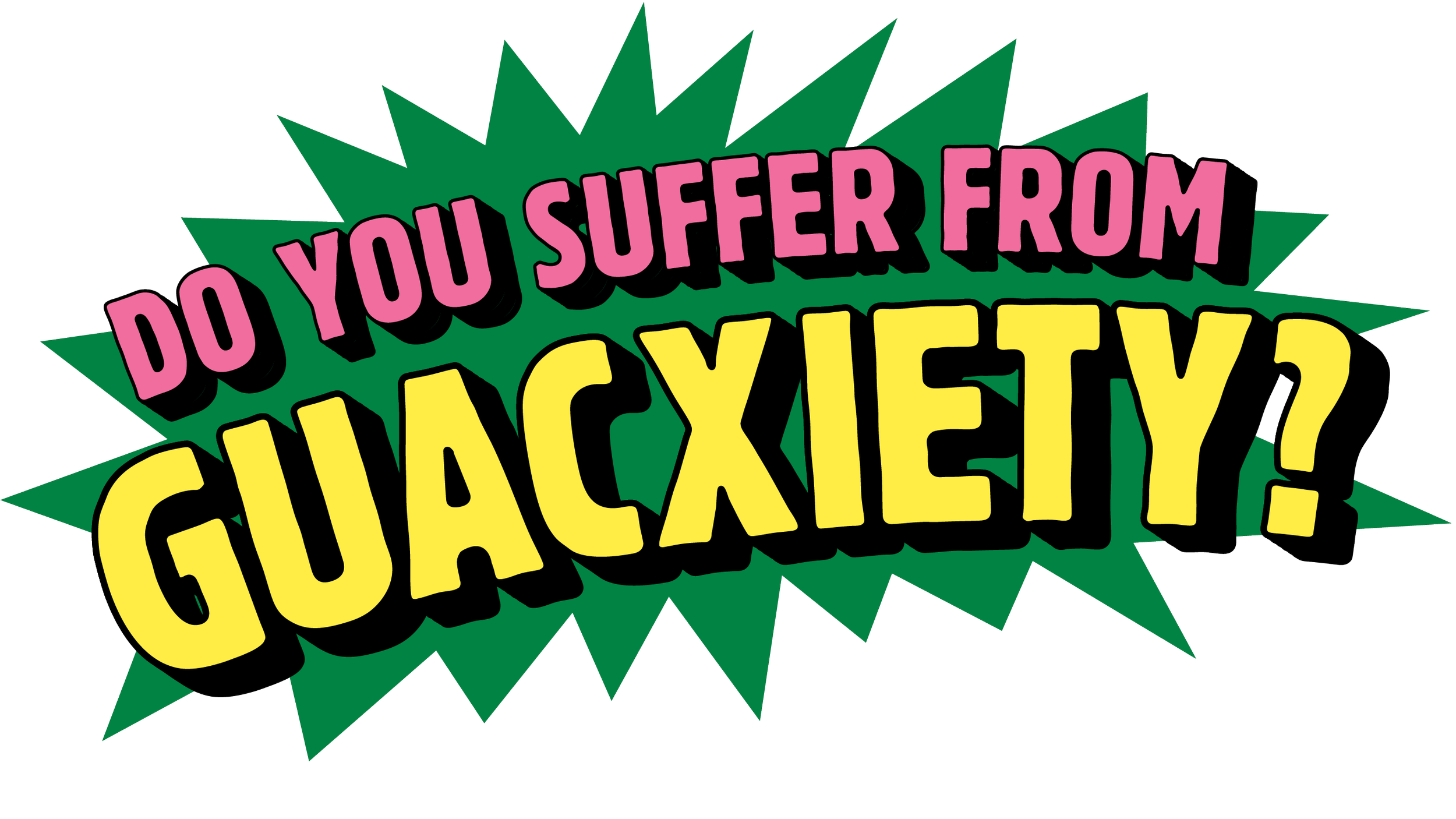 Colorful comic-style text saying 'Do you suffer from slapstick jokeitis?'