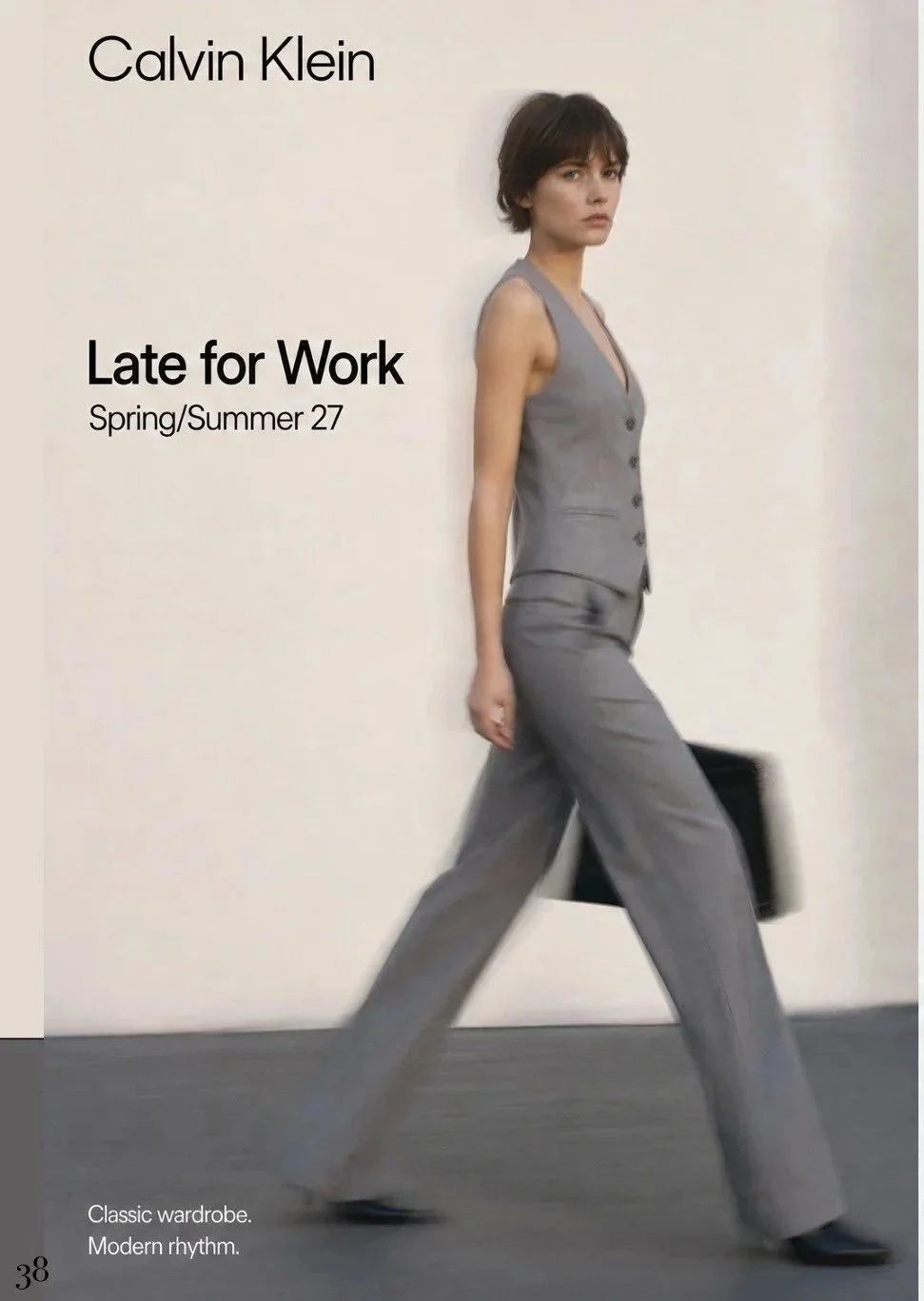 Calvin Klein S/S 27 "Late for Work"