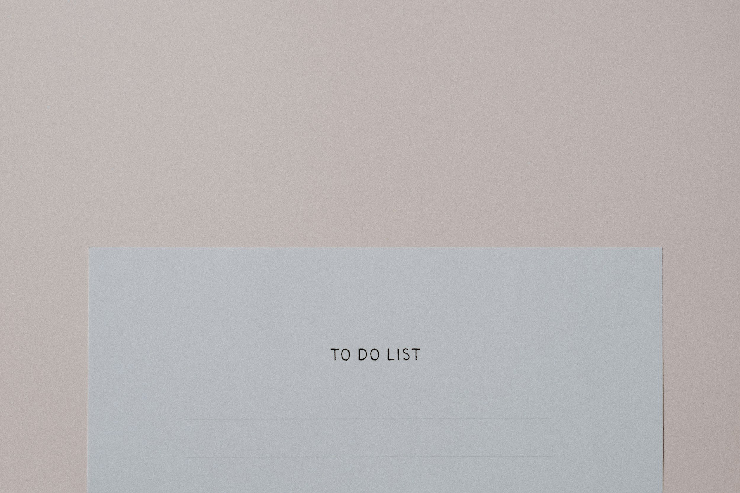 When Your To-Do List Makes You Want to Do Nothing