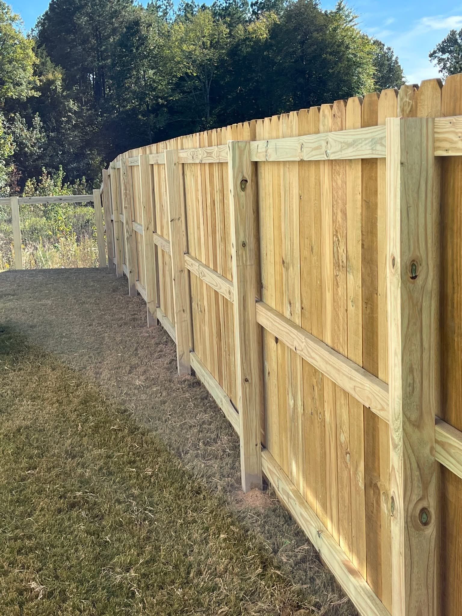 Privacy fence, treated pine, Memphis, TN